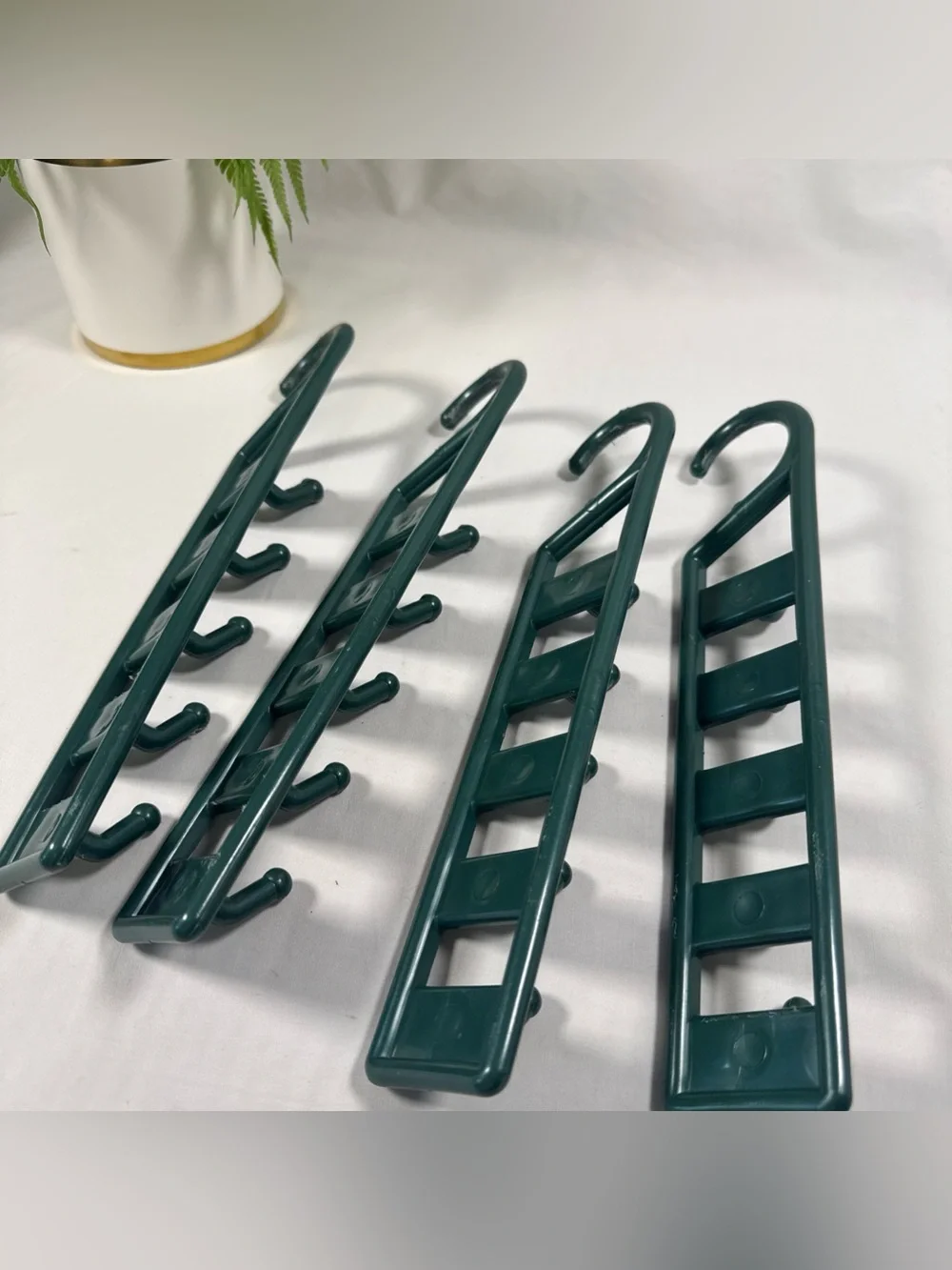 Closet Organizer Hooks in Dark Green